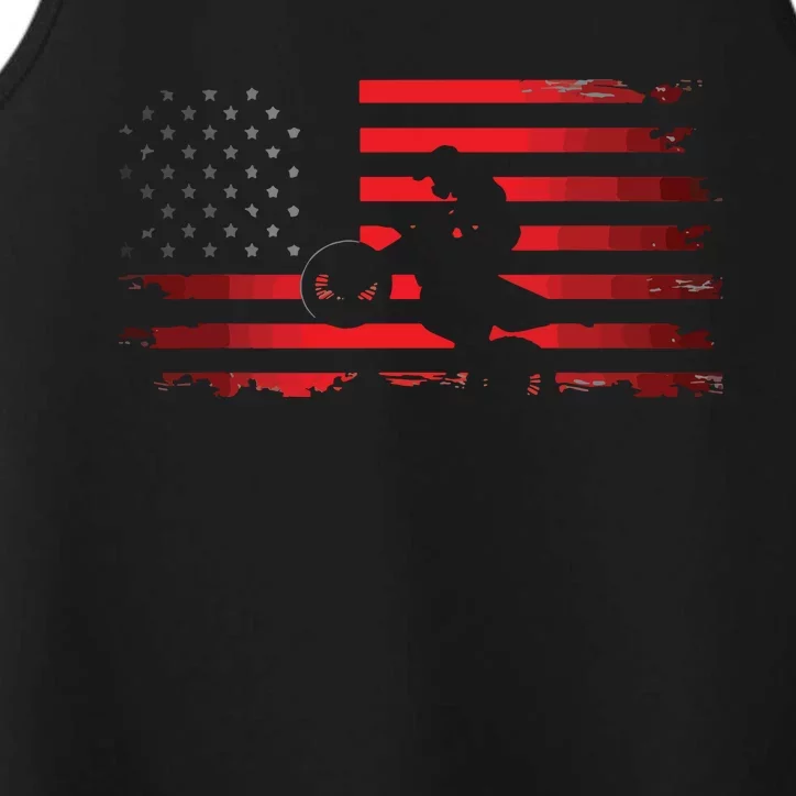 American Flag Motocross Apparel Motocross Dirt Bike Performance Tank