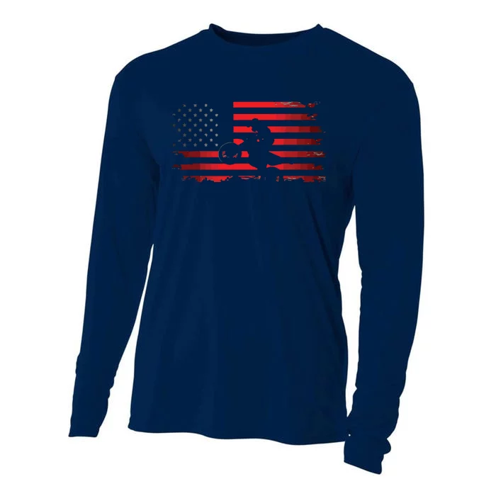 American Flag Motocross Apparel Motocross Dirt Bike Cooling Performance Long Sleeve Crew