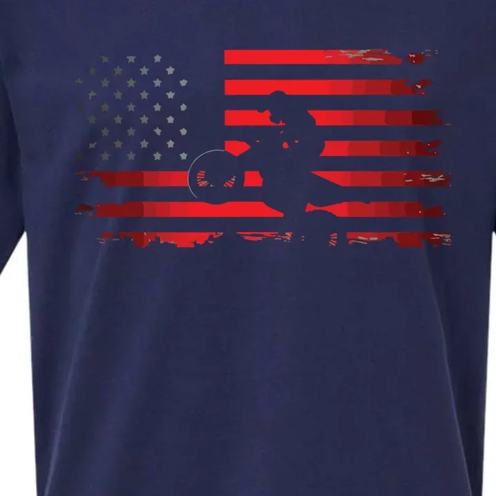 American Flag Motocross Apparel Motocross Dirt Bike Sueded Cloud Jersey T-Shirt