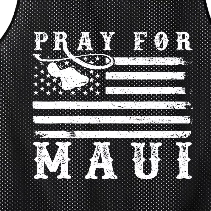 American Flag Maui Hawaii Strong Pray For Maui Mesh Reversible Basketball Jersey Tank