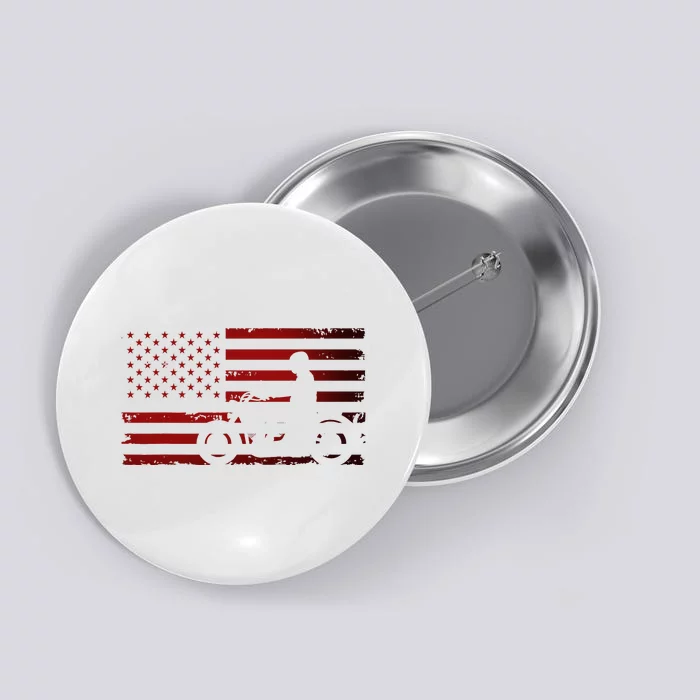 American Flag Motorcycle Biker Chopper Button