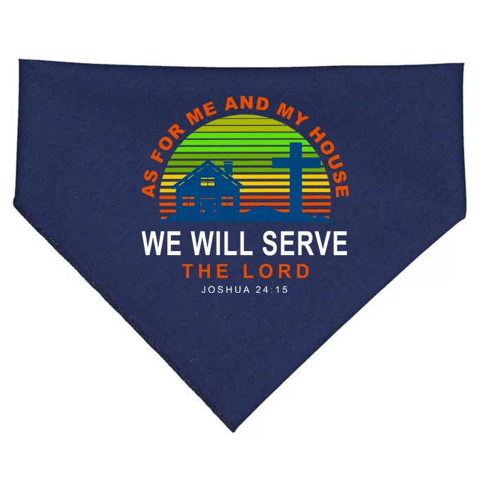 As For Me And My House We Will Server The Lord USA-Made Doggie Bandana