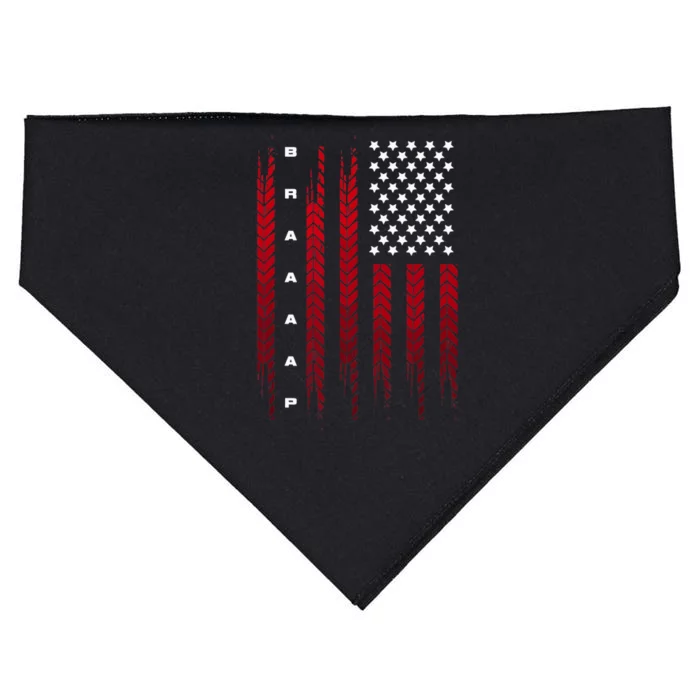 American Flag Motocross Motocross Dirt Bike USA-Made Doggie Bandana