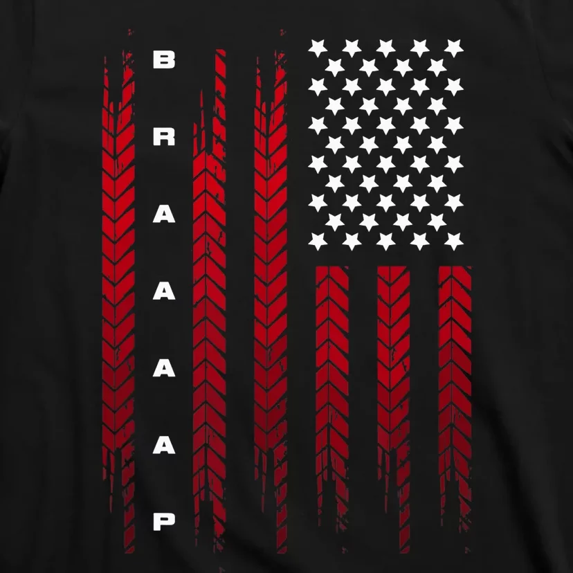 American Flag Motocross Motocross Dirt Bike T-Shirt