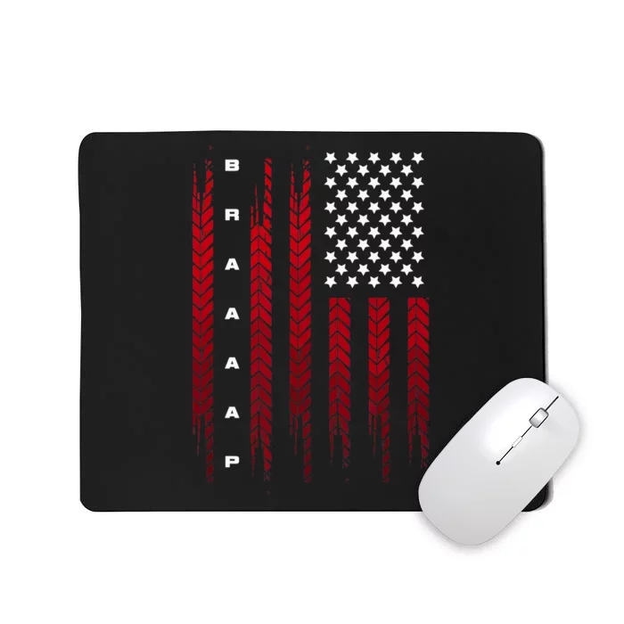 American Flag Motocross Motocross Dirt Bike Mousepad