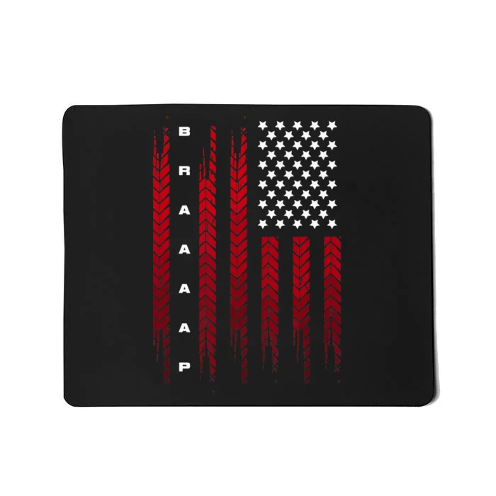 American Flag Motocross Motocross Dirt Bike Mousepad