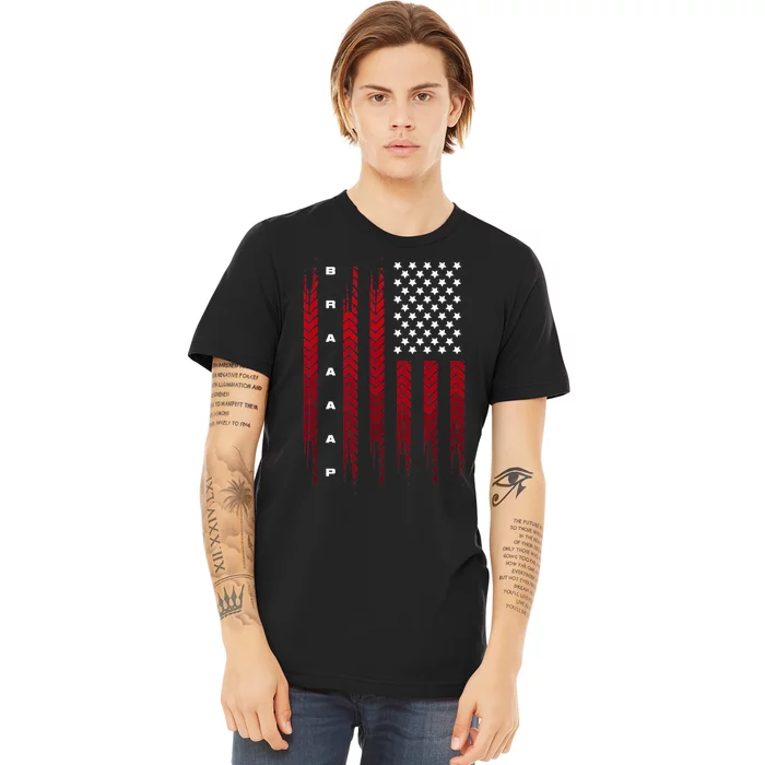 American Flag Motocross Motocross Dirt Bike Premium T-Shirt