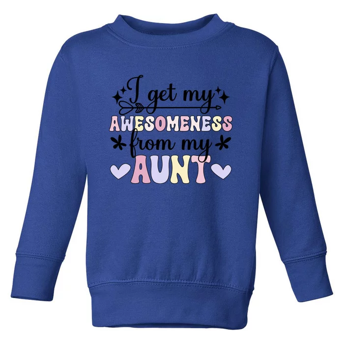 Awesoess From My Aunt From Aunt To Niece Gift Toddler Sweatshirt