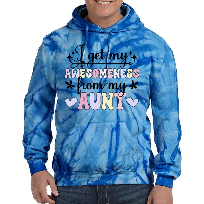 Awesoess From My Aunt From Aunt To Niece Gift Tie Dye Hoodie