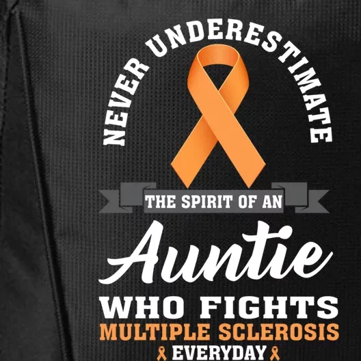 Auntie Fights Multiple Sclerosis Ms Warrior Cool Gift City Backpack