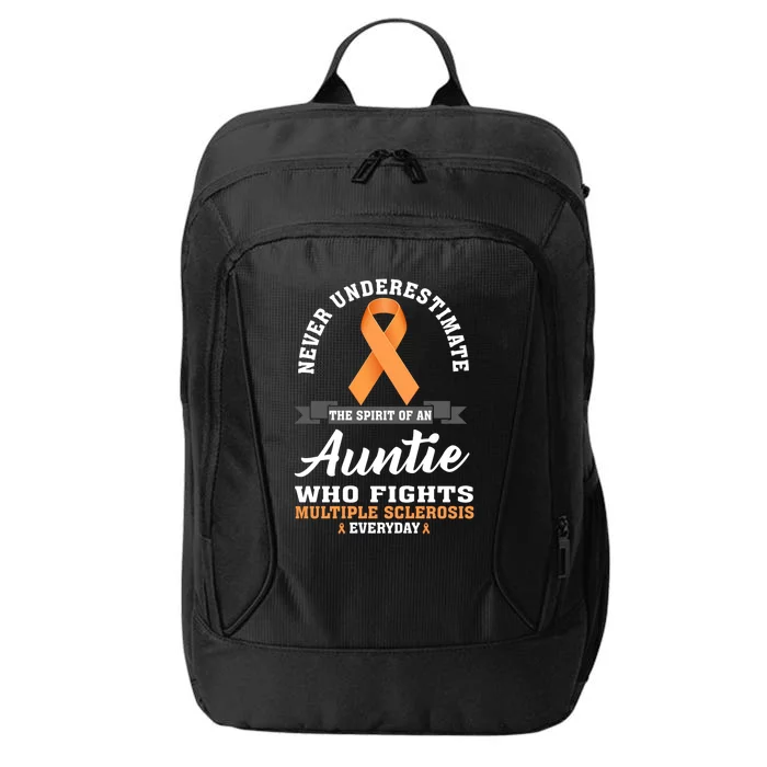 Auntie Fights Multiple Sclerosis Ms Warrior Cool Gift City Backpack