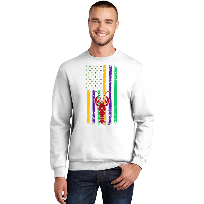 American Flag Mardi Gras Costume Sweatshirt