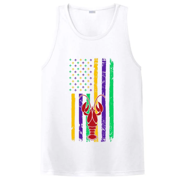 American Flag Mardi Gras Costume Performance Tank