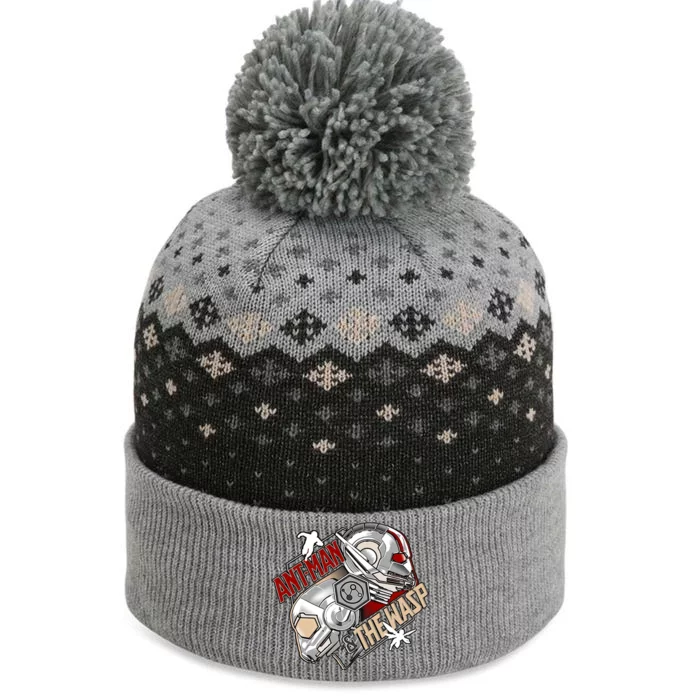 Ant Funny Man And Wasp Quantumaniaa Ant Funny Superhero The Baniff Cuffed Pom Beanie