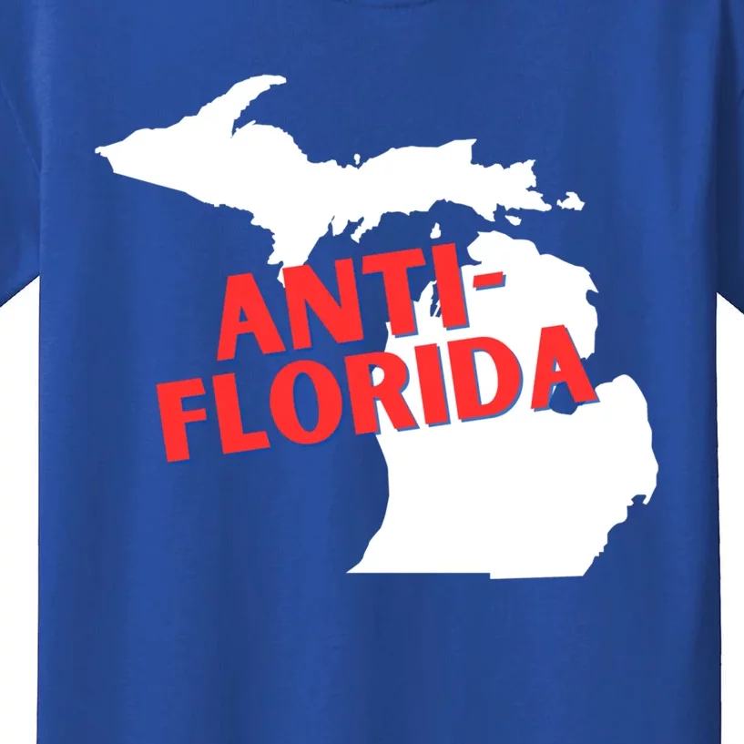 Antiflorida Funny Michigan Political Quote Democratic Gift Kids T-Shirt