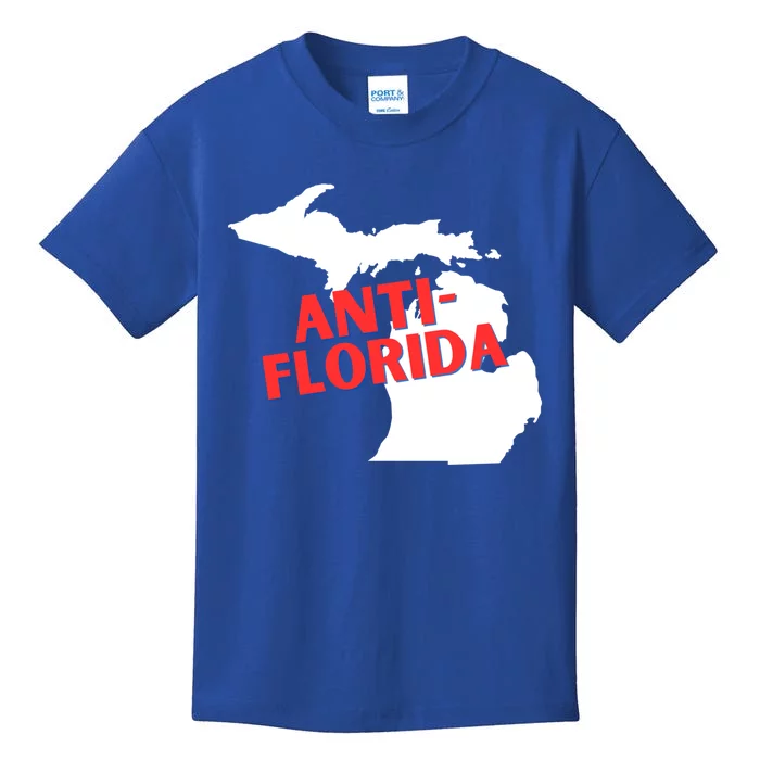 Antiflorida Funny Michigan Political Quote Democratic Gift Kids T-Shirt