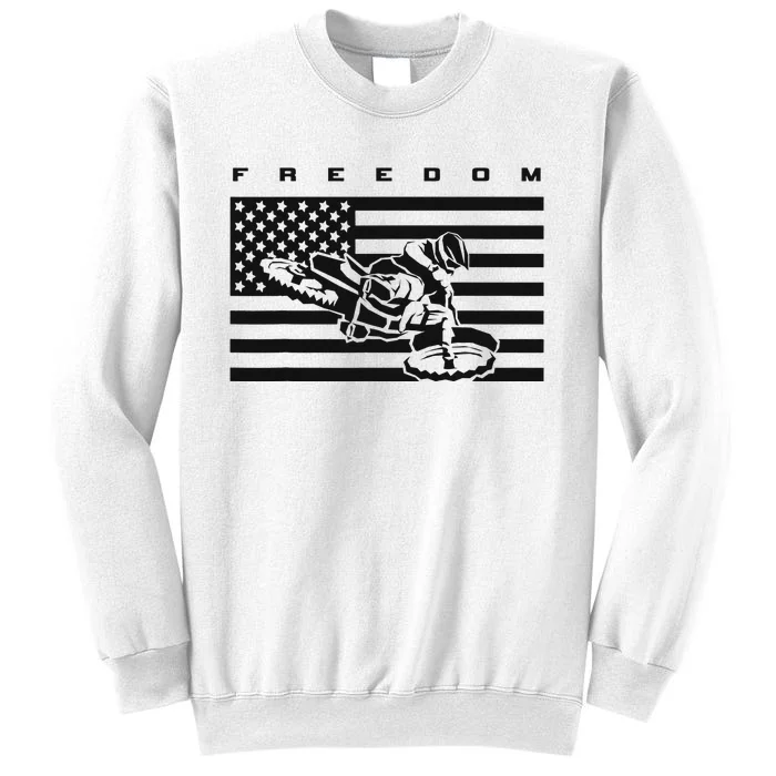 American Flag Motocross Apparel Motocross Dirt Bike Sweatshirt