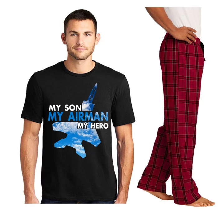 Air Force Mom My Son My Airman Hero Air Force Dad Gift Pajama Set