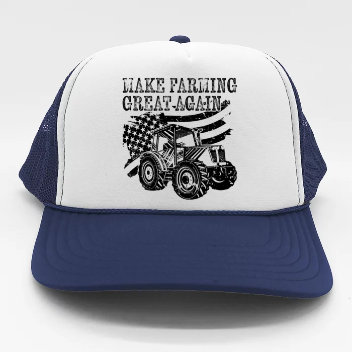 American Flag Make Farming Great Again Farming Lifestyle Meaningful Gift Trucker Hat