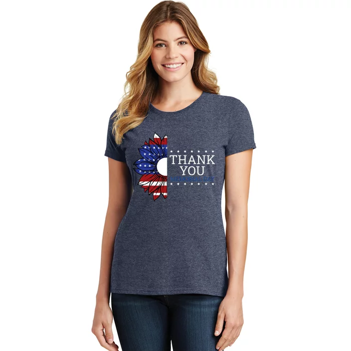 American Flag Memorial Day Memorial Day Design Women's T-Shirt