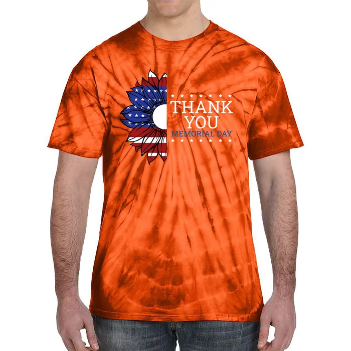 American Flag Memorial Day Memorial Day Design Tie-Dye T-Shirt