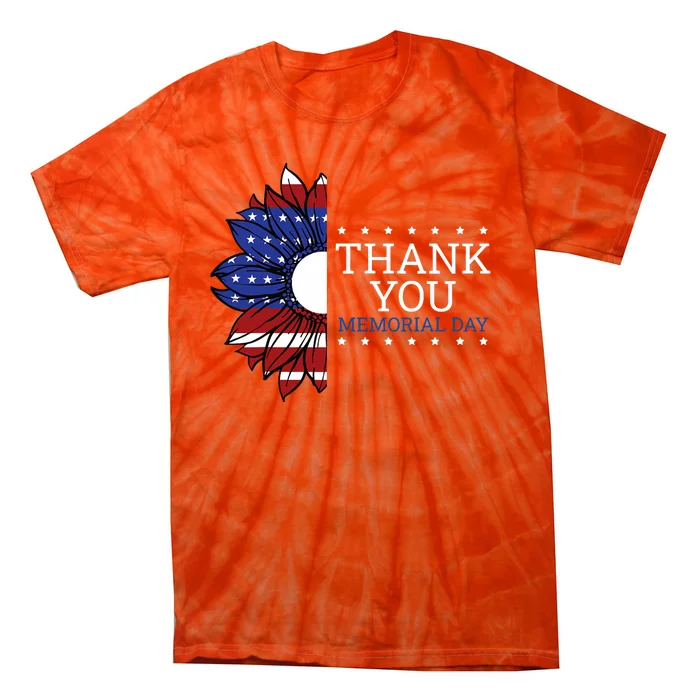 American Flag Memorial Day Memorial Day Design Tie-Dye T-Shirt