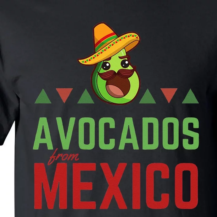 Avocados From Mexico Mexican Day Flag Avocado Costume Tall T-Shirt