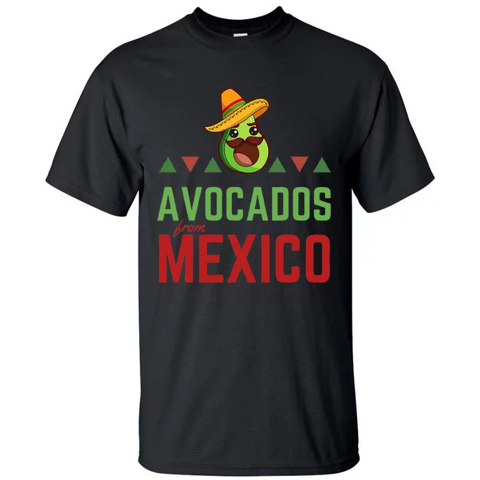 Avocados From Mexico Mexican Day Flag Avocado Costume Tall T-Shirt