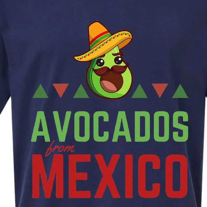 Avocados From Mexico Mexican Day Flag Avocado Costume Sueded Cloud Jersey T-Shirt