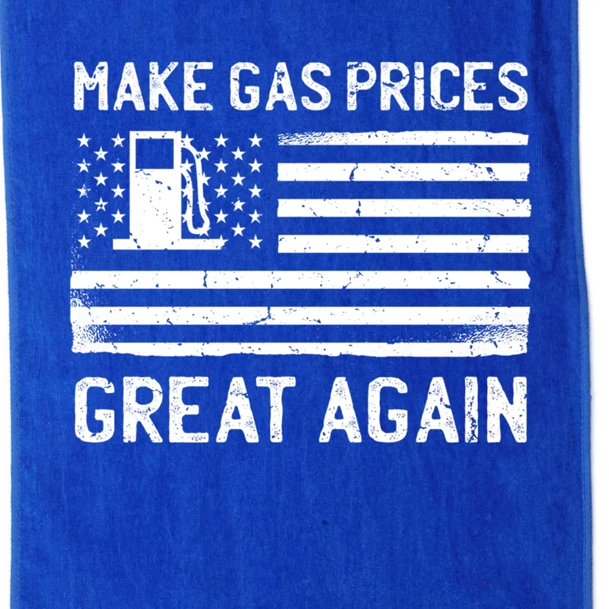 American Flag Make Gas Prices Great Again Gift Platinum Collection Golf Towel