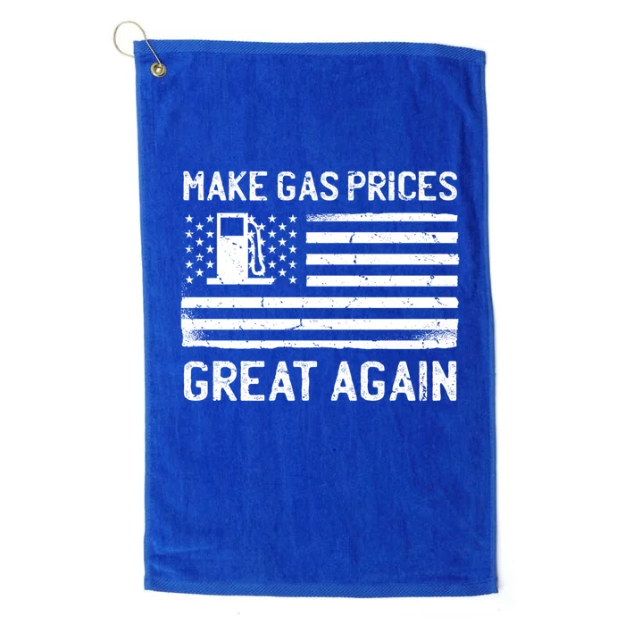 American Flag Make Gas Prices Great Again Gift Platinum Collection Golf Towel