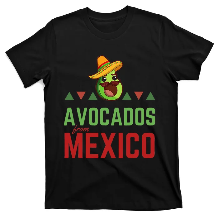 Avocados From Mexico Mexican Day Flag Avocado Costume T-Shirt