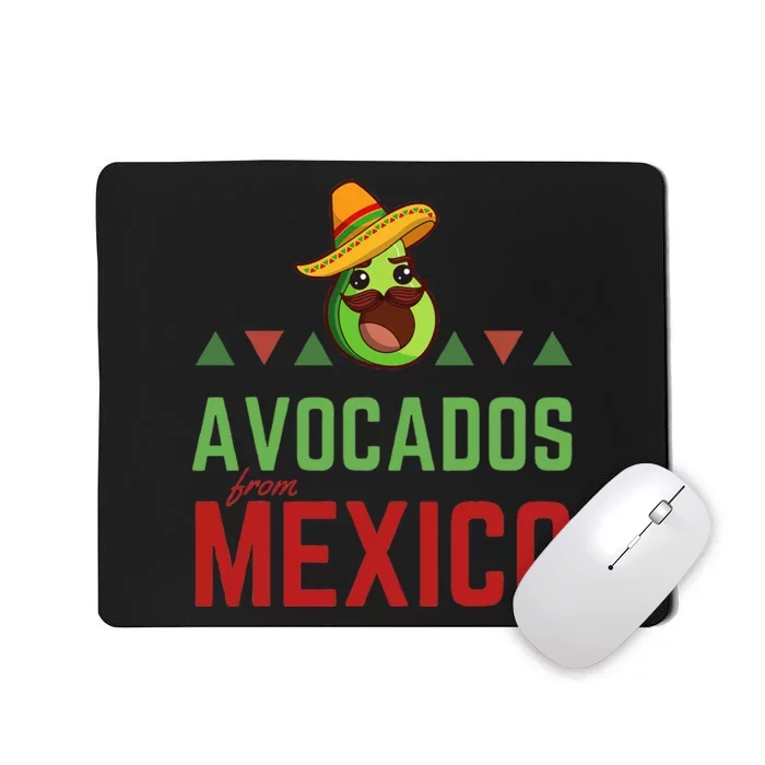 Avocados From Mexico Mexican Day Flag Avocado Costume Mousepad