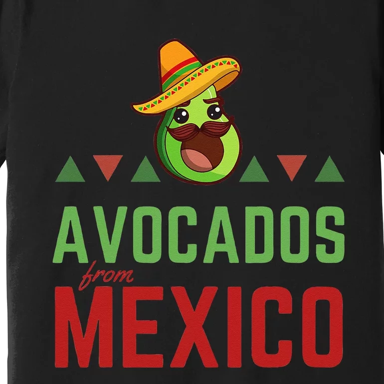 Avocados From Mexico Mexican Day Flag Avocado Costume Premium T-Shirt