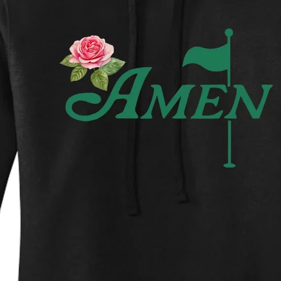 Amen Floral Master Golfer Golf Lover Golf Flower Appare Women's Pullover Hoodie