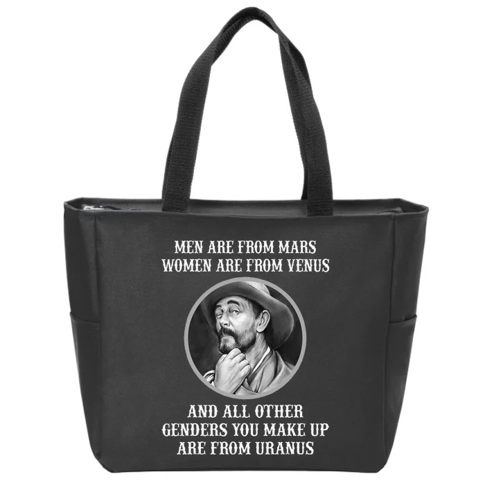 Are From Mars Humorous Space Enthusiast Zip Tote Bag