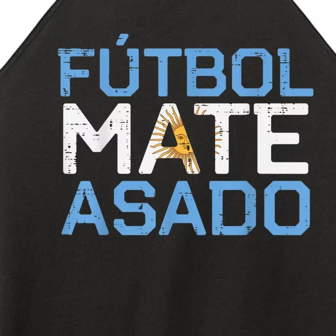 Argentina Futbol Mate Asado Flag Soccer Women’s Perfect Tri Rocker Tank