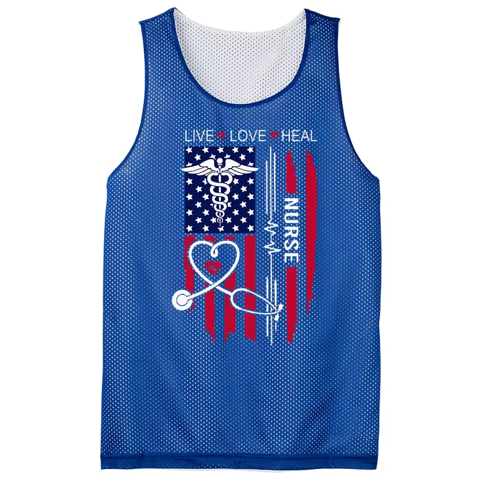 American Flag Nurse Day Gifts Week Gift Nurse NurseS Day Mesh Reversible Basketball Jersey Tank