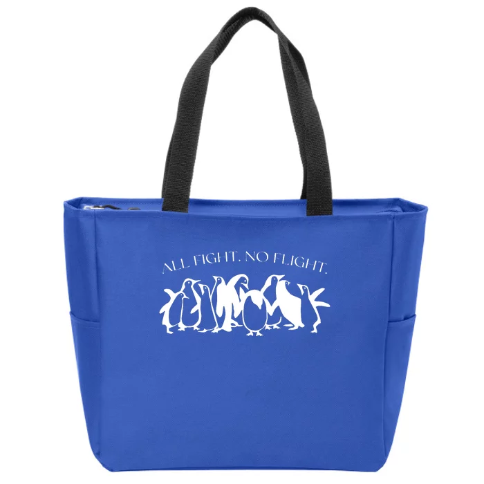 All Fight No Flight Zip Tote Bag