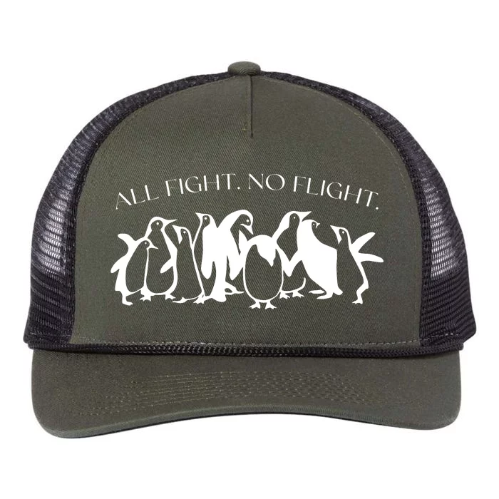 All Fight No Flight Retro Rope Trucker Hat Cap