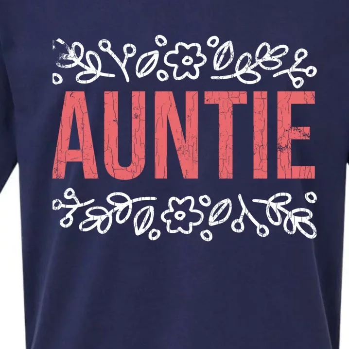 Aunties Funny Niece Aunt Graphic Gift Sueded Cloud Jersey T-Shirt