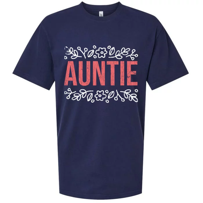 Aunties Funny Niece Aunt Graphic Gift Sueded Cloud Jersey T-Shirt