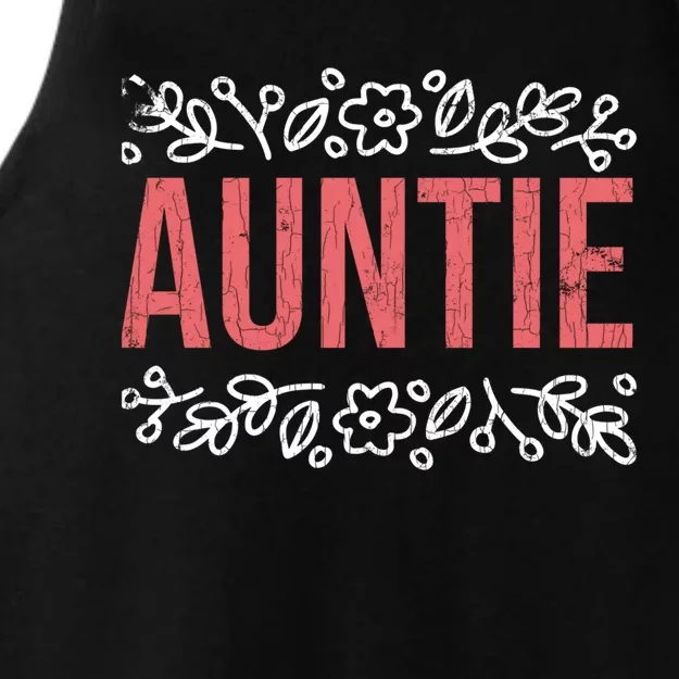 Aunties Funny Niece Aunt Graphic Cute Gift Ladies Tri-Blend Wicking Tank