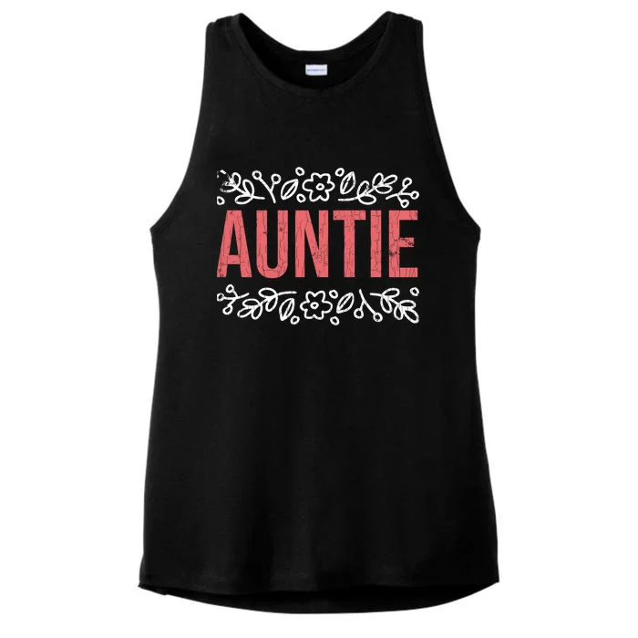 Aunties Funny Niece Aunt Graphic Cute Gift Ladies Tri-Blend Wicking Tank