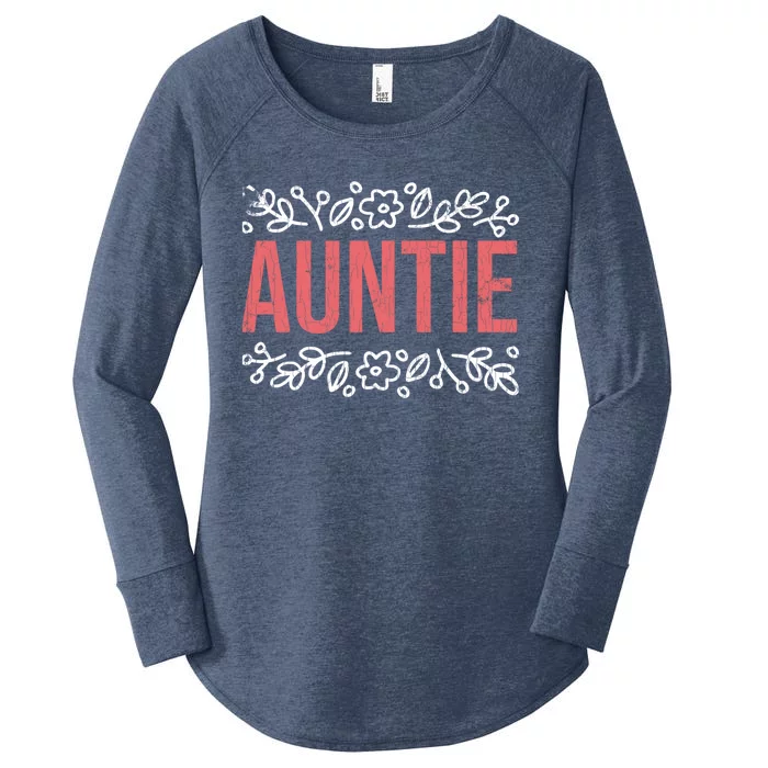 Aunties Funny Niece Aunt Graphic Cute Gift Women's Perfect Tri Tunic Long Sleeve Shirt