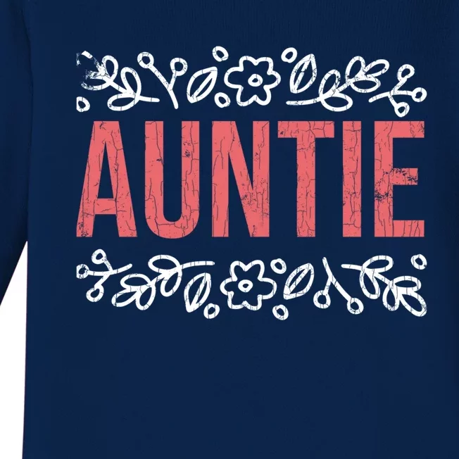 Aunties Funny Niece Aunt Graphic Cute Gift Baby Long Sleeve Bodysuit