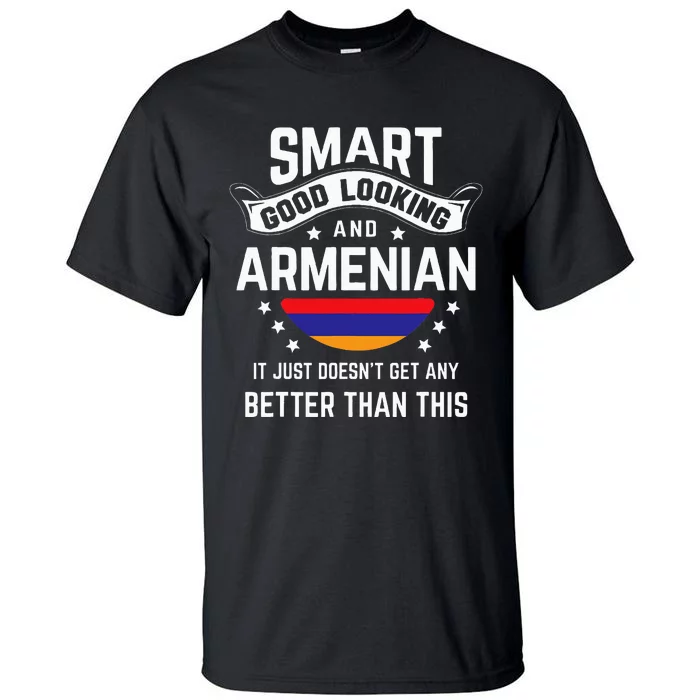 Armenian Flag Native Pride Funny Armenia Armenian Roots Tall T-Shirt