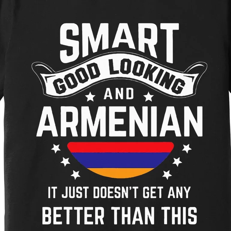 Armenian Flag Native Pride Funny Armenia Armenian Roots Premium T-Shirt