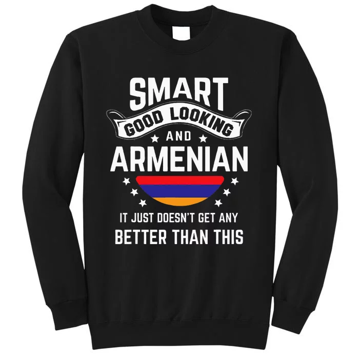 Armenian Flag Native Pride Funny Armenia Armenian Roots Tall Sweatshirt