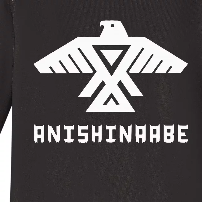 Anishinaabe First Nations Thunderbird Ojibwe Indigenous Baby Long Sleeve Bodysuit